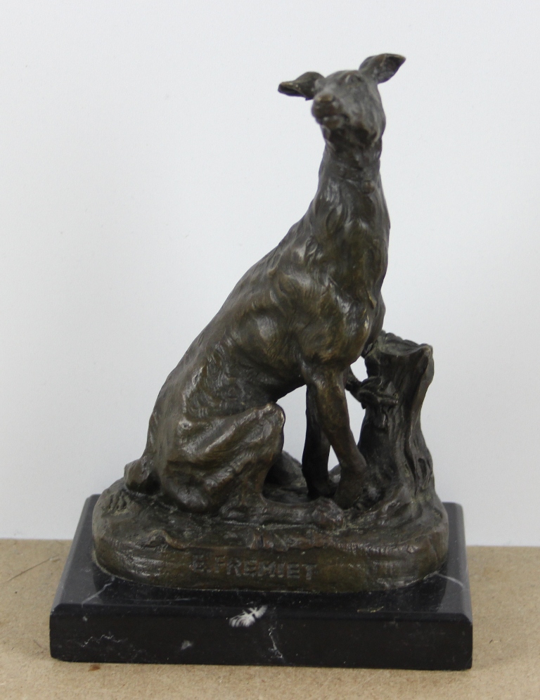 sculpture Le lvrier Frmiet Emmanuel animaux  bronze  1re moiti 20e sicle