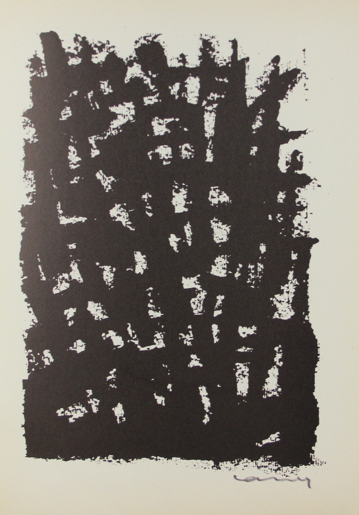 tableau Sans titre Carrey Georges  moderne abstrait estampe papier 2ime moiti 20e sicle