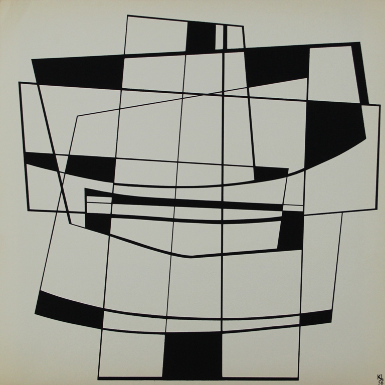 tableau Sans titre Lewy Kurt mode,moderne abstrait estampe papier 2ime moiti 20e sicle