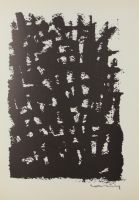tableau Sans titre Carrey Georges  moderne abstrait estampe papier 2ième moitié 20e siècle