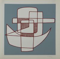 tableau Sans titre Holley - Transenter Francine mode,moderne abstrait estampe papier 2ième moitié 20e siècle