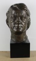 sculpture Claude Franois  MARKIEL Jacques portrait  bronze  2ime moiti 20e sicle