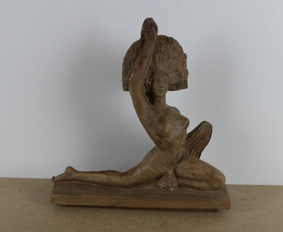 sculpture La danseuse DEBLAIZE Gaston nu,orientaliste,personnage  terre cuite  1re moiti 20e sicle