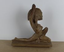 sculpture La danseuse DEBLAIZE Gaston nu,orientaliste,personnage  terre cuite  1ère moitié 20e siècle