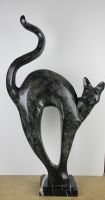 sculpture Le chat   animaux  bronze  2ième moitié 20e siècle