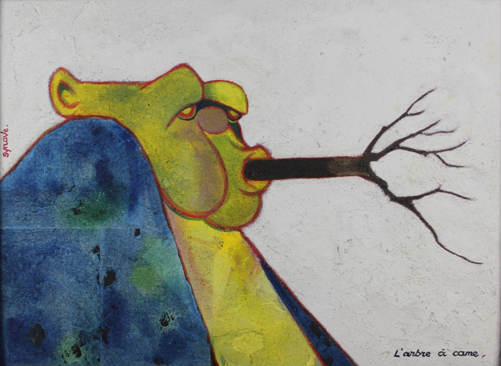 tableau L'arbre à came Synave Jacques humoristique,moderne  huile unalite 2ième moitié 20e siècle