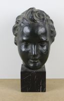 sculpture Le jeune homme   portrait  terre cuite  1ère moitié 20e siècle