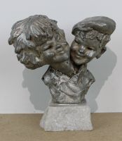 sculpture Les amoureux Patris Ernest personnage    2ième moitié 20e siècle