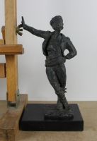 sculpture Le corsaire    personnage  bronze  1ère moitié 20e siècle