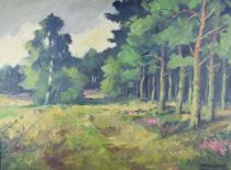 tableau Paysage fleuris  Volckaert Piet paysage  huile toile 1ère moitié 20e siècle