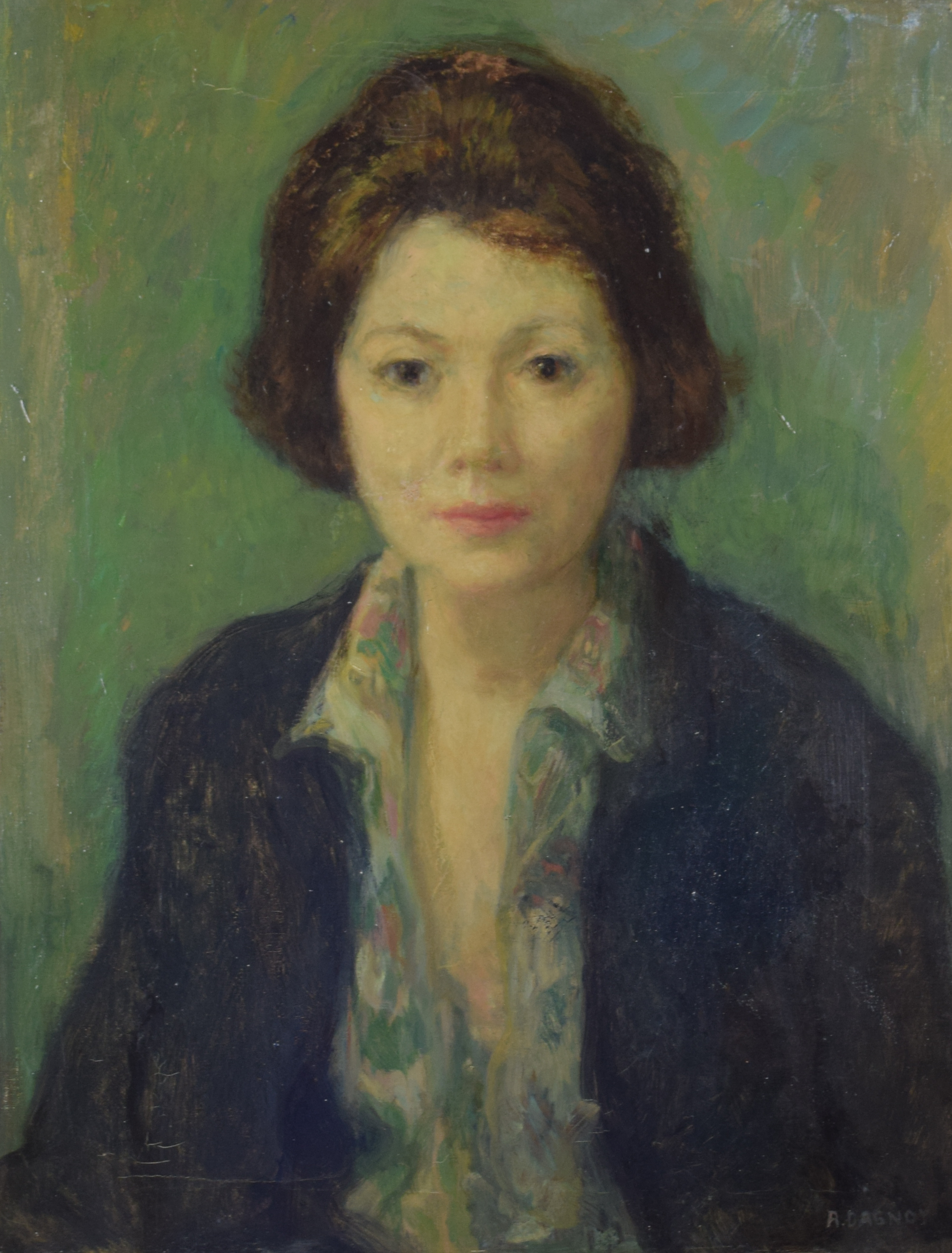 tableau Portrait de Ghislaine Dasnoy Albert portrait  huile toile 1ère moitié 20e siècle