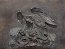 sculpture L'aigle aux serpents  Malbet F animaux  bronze  