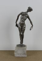 tableau La danseuse nue  Patris Ernest nu,sport  bronze  2ième moitié 20e siècle