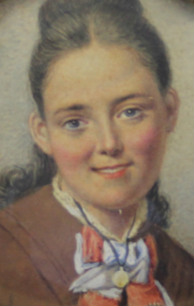 tableau Anne Morgan Pouate  R portrait  crayon papier 19e sicle