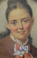 tableau Anne Morgan Pouate  R portrait  crayon papier 19e siècle