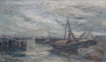 tableau Ostende Lacroix (Michel) Clmence marine,paysage,paysage marin  huile toile 1re moiti 20e sicle