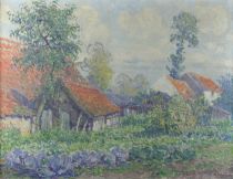 tableau Petite Ferme à Verwinckel Wytsman Rodolphe Paul paysage impressionnisme huile toile 1ère moitié 20e siècle