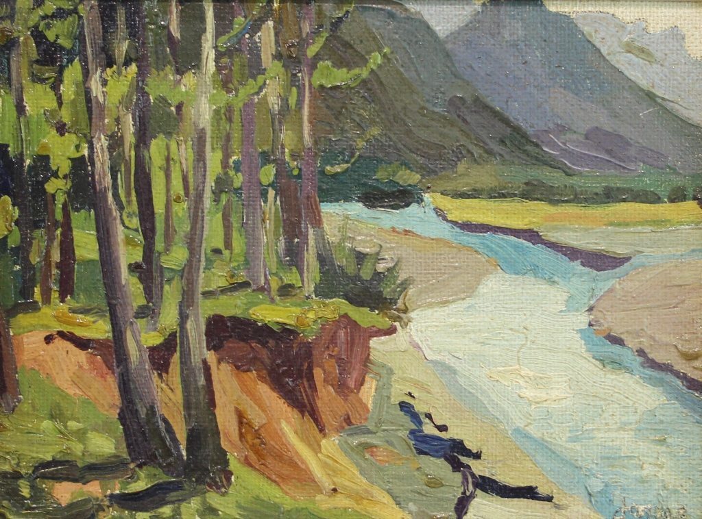 tableau La drôme   paysage,paysage de montagne  huile toile 2ième moitié 20e siècle