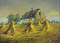 tableau Les diseaux Van Uffelen Alfons A. paysage  huile  