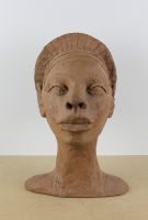 sculpture Femme africaine   personnage,africaniste  terre cuite  2ième moitié 20e siècle