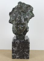 sculpture Beethoven  Pina Alfredo  portrait  bronze  1re moiti 20e sicle