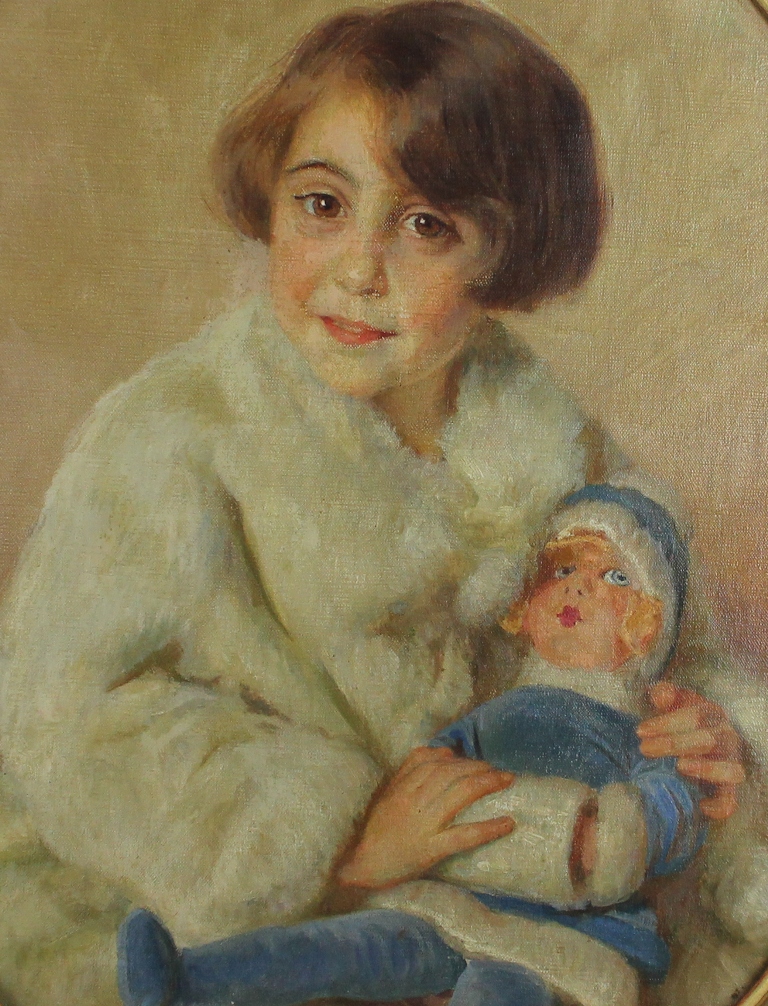 tableau Dguisement d'hiver  Guequier Georges Jules Etienne personnage,portrait  huile toile 1re moiti 20e sicle