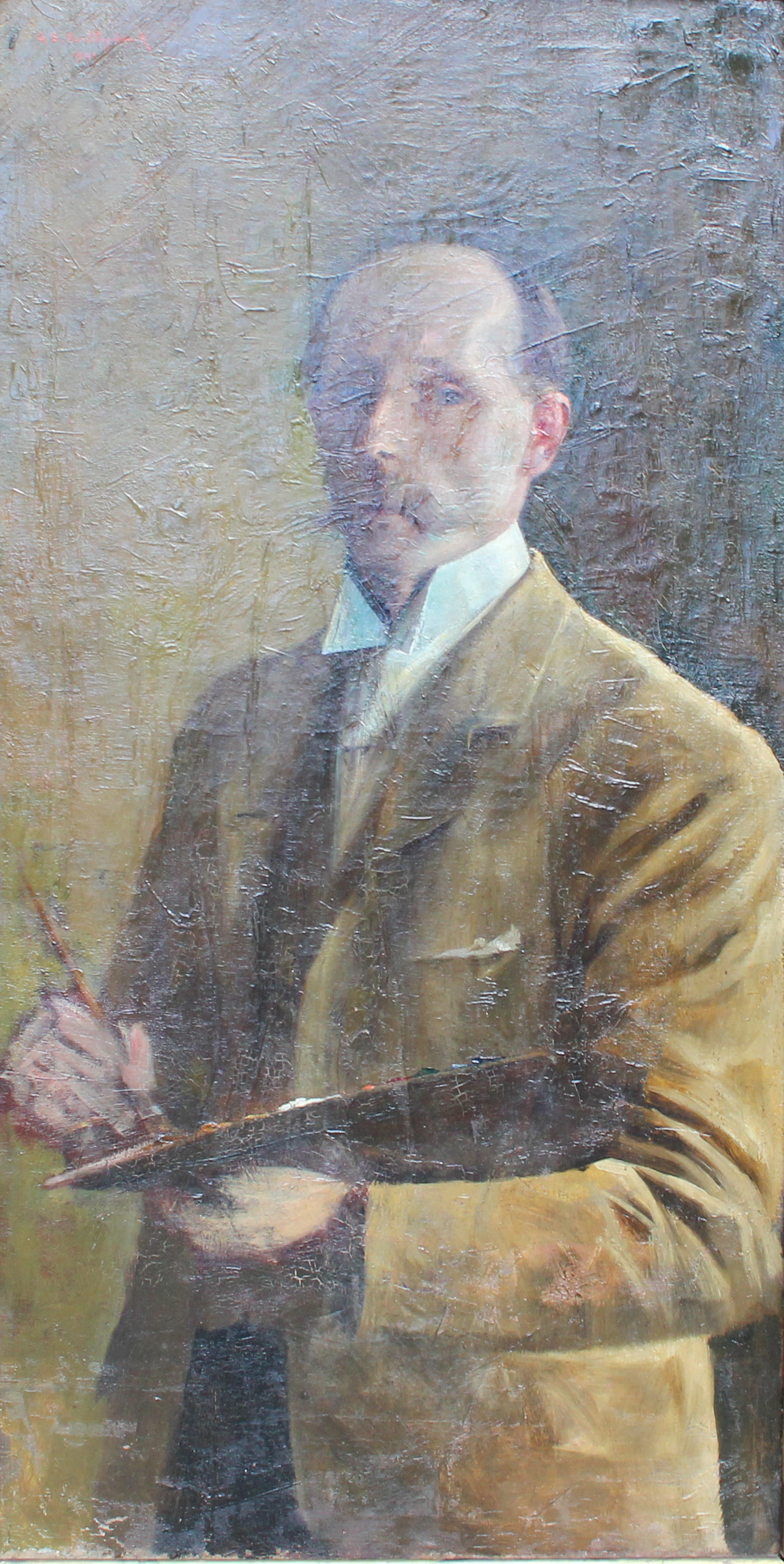 tableau Autoportrait  Van Strydonck Guillaume autoportrait,portrait  huile toile 1ère moitié 20e siècle