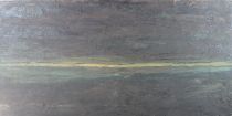 tableau La mer par temps gris Javaux Ginette abstrait,marine,mode,moderne impressionnisme huile toile 2ième moitié 20e siècle