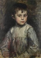 tableau L'enfant Swyncop Philippe portrait  huile toile 1ère moitié 20e siècle