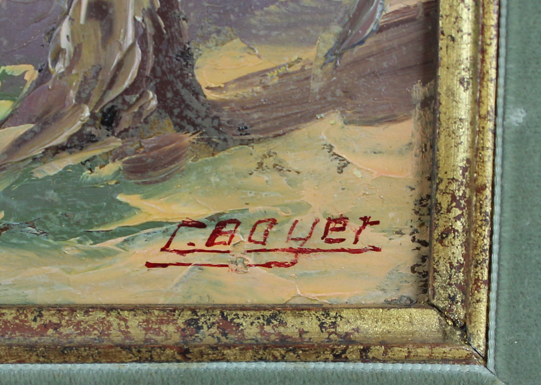 Peinture de lettres et dorure à la feuille d'or en Hérault - Clément Boyer