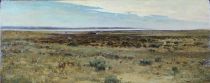tableau L'estrant Didier-Pouget William marine,paysage impressionnisme huile panneau 1ère moitié 20e siècle