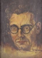 tableau Autoportrait Van Hamme Fernand  portrait  huile toile 