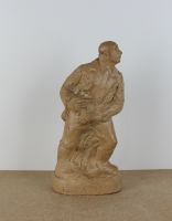 sculpture Le Partisan   militaire,personnage  terre cuite  