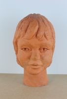 sculpture La Jeune fille Serst Paul personnage,portrait  terre cuite  