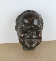 sculpture La rieuse Vantongerloo Georges personnage,portrait  bronze  