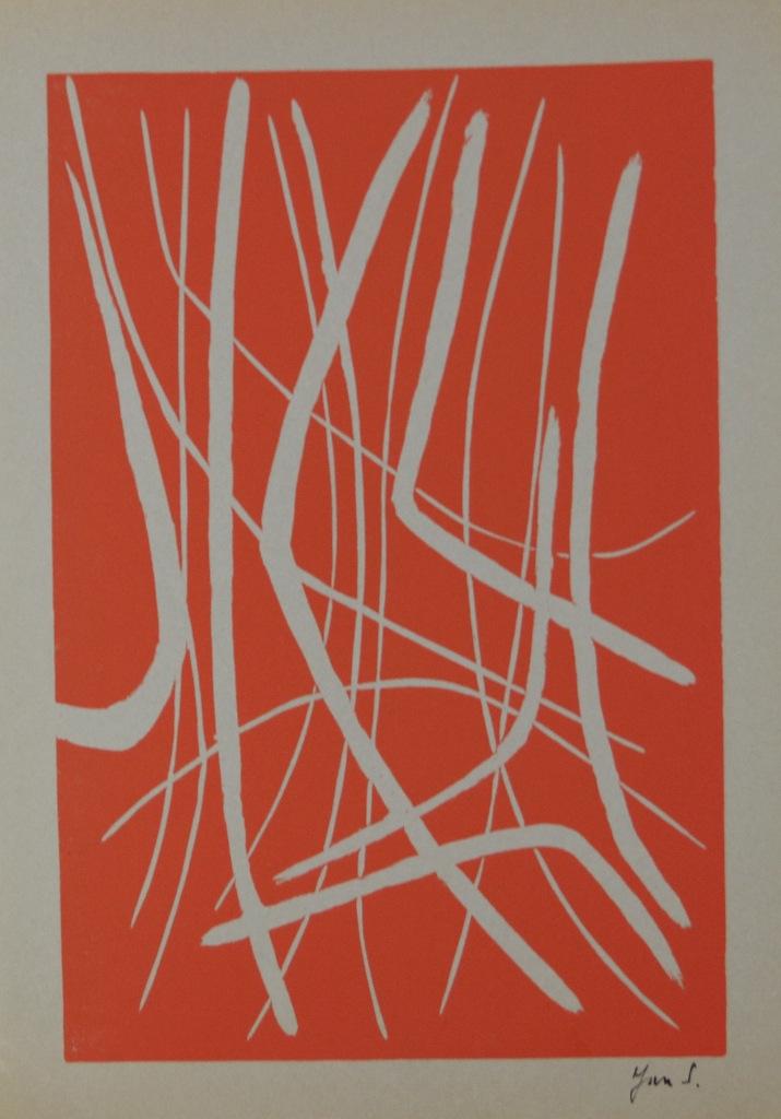 tableau Sans titre Saverys Jan mode,moderne abstrait estampe papier 2ième moitié 20e siècle