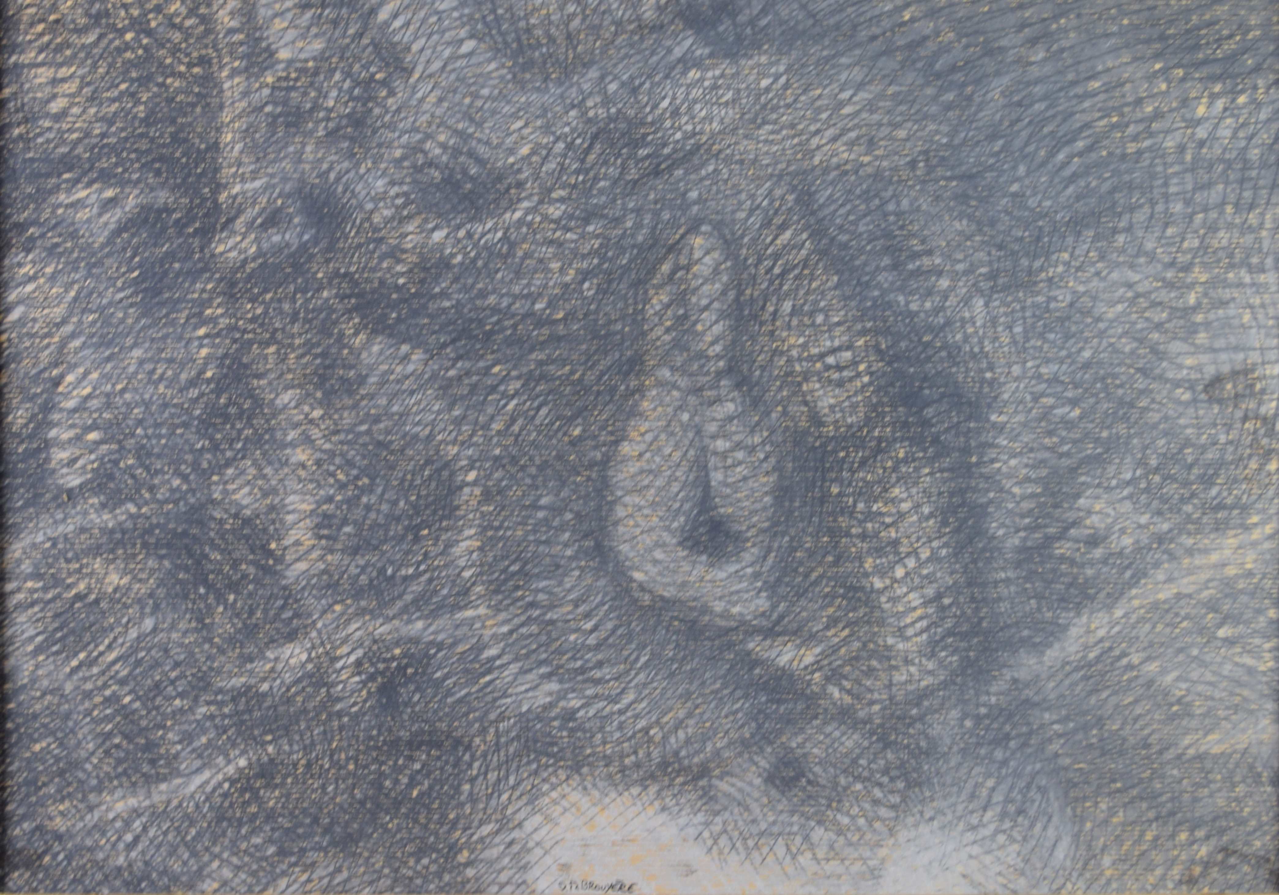 tableau Sans titre Brouyère Jean-Marie mode,moderne  mixte papier 2ième moitié 20e siècle