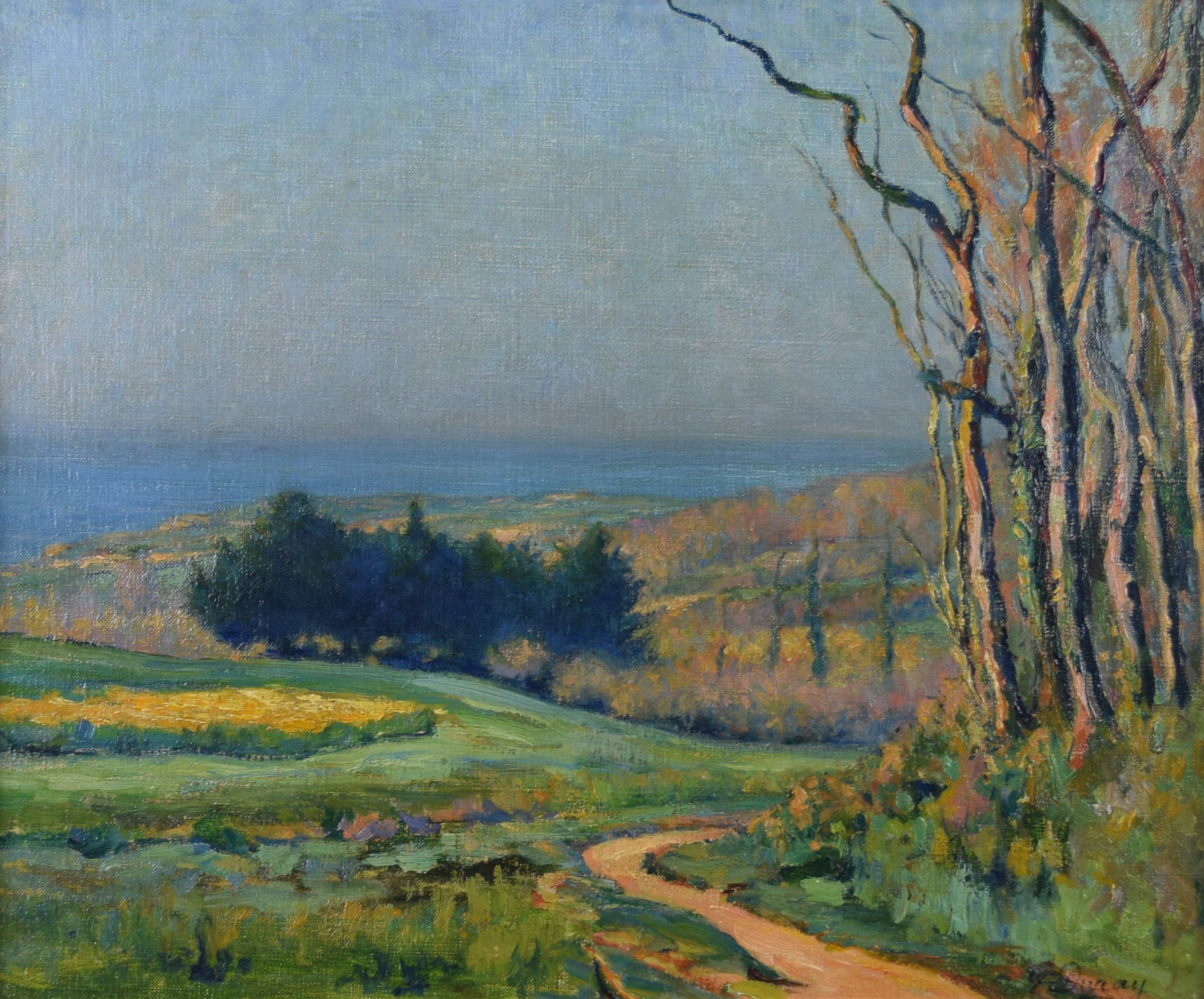 tableau Vue sur la mer Duray Emile marine,paysage  huile toile 1ère moitié 20e siècle