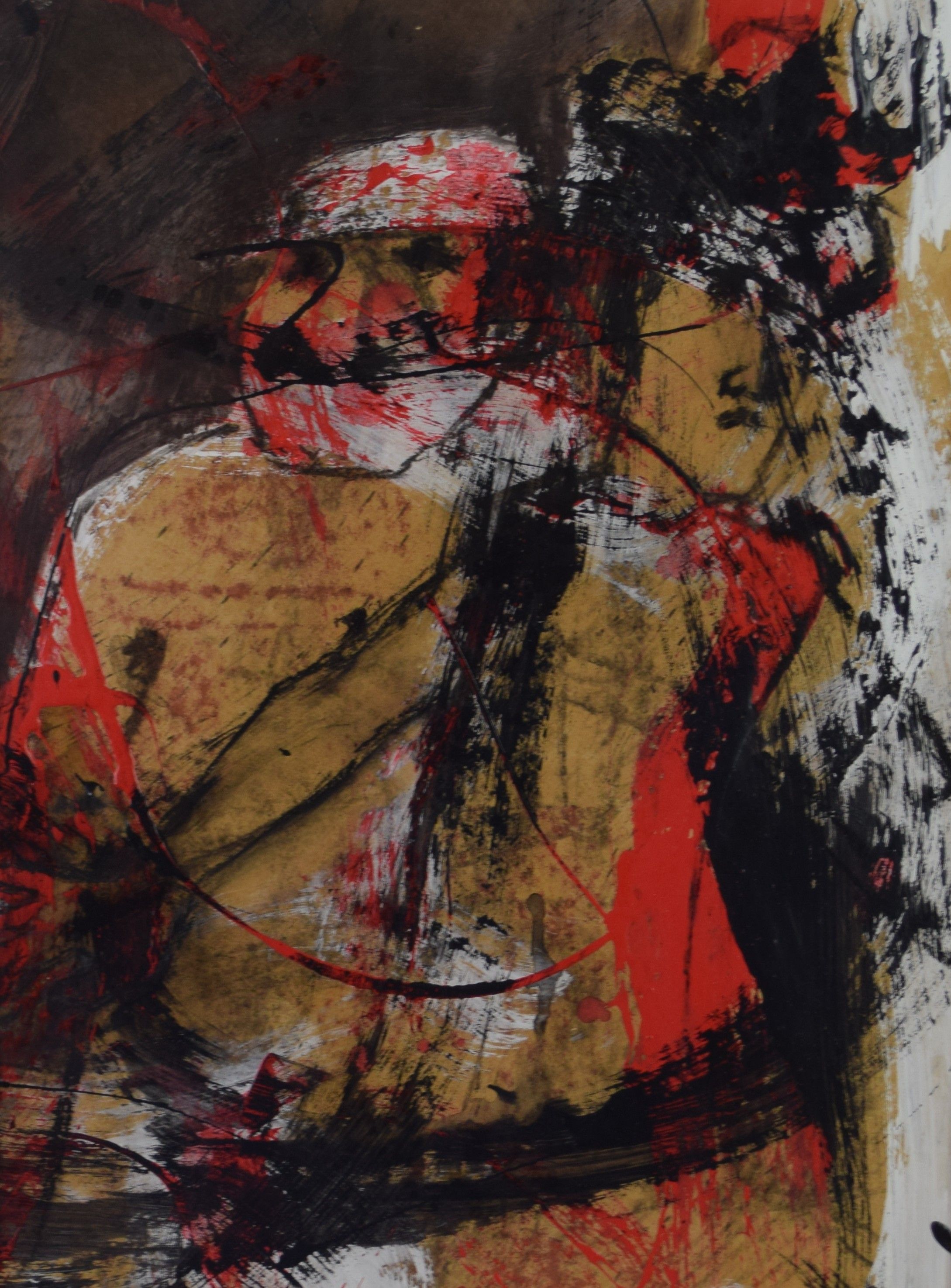 tableau Wroble uwanga Sawincka Krystyna fantastique,moderne  mixte papier 2ième moitié 20e siècle