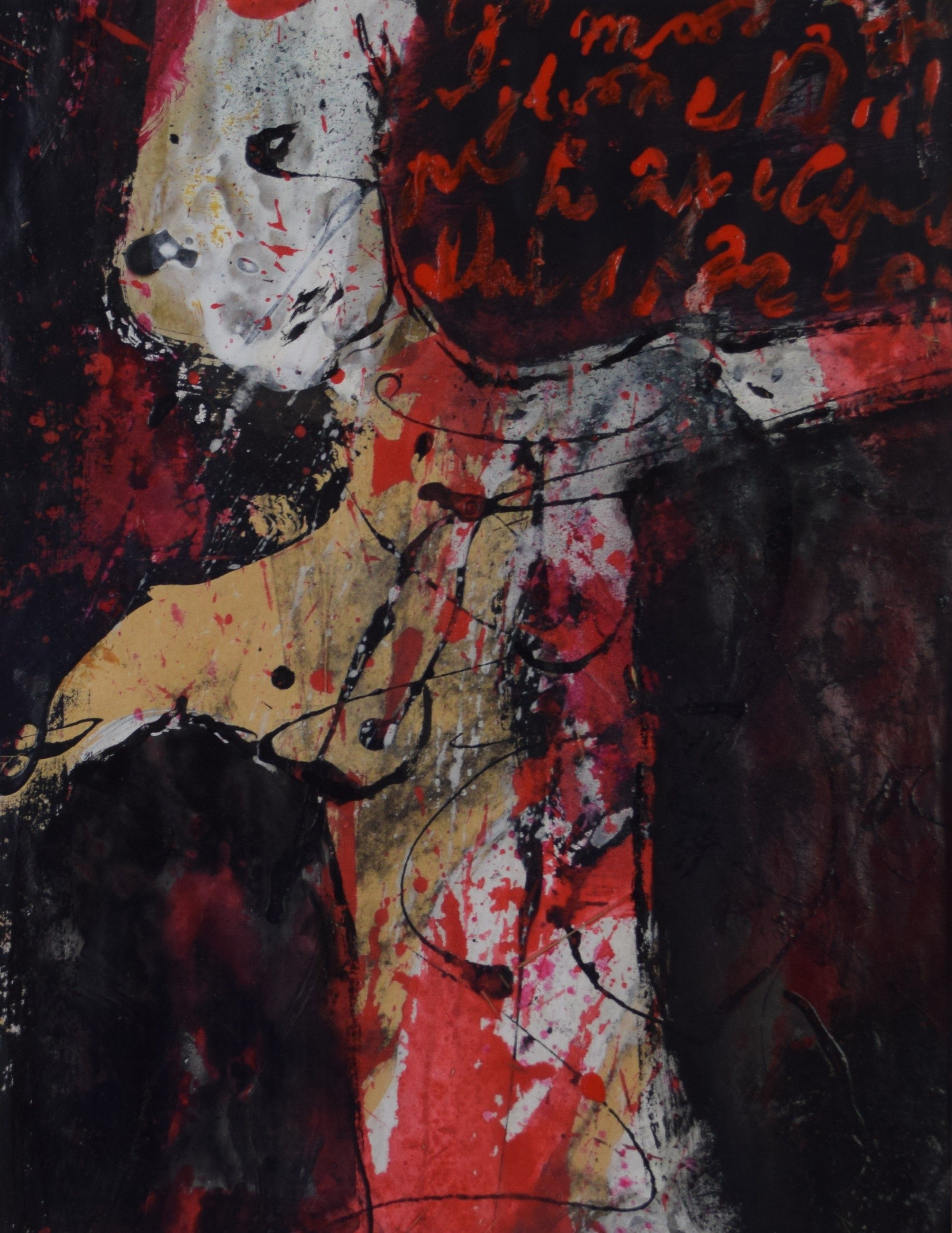 tableau Sans titre Sawincka Krystyna fantastique,moderne  mixte papier 2ième moitié 20e siècle