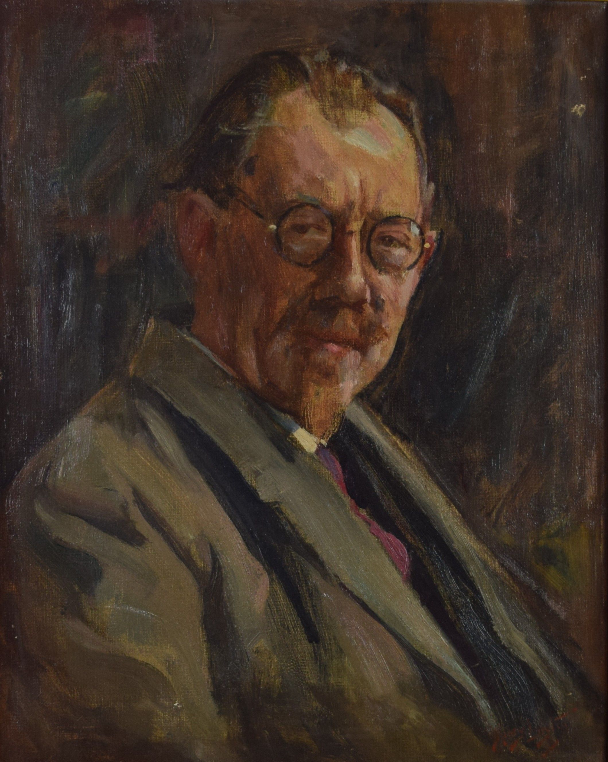 tableau Arthur Van Poeck Peintre Luyten Henri Jean portrait  huile toile 1ère moitié 20e siècle