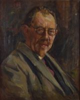 tableau Arthur Van Poeck Peintre Luyten Henri Jean portrait  huile toile 1ère moitié 20e siècle