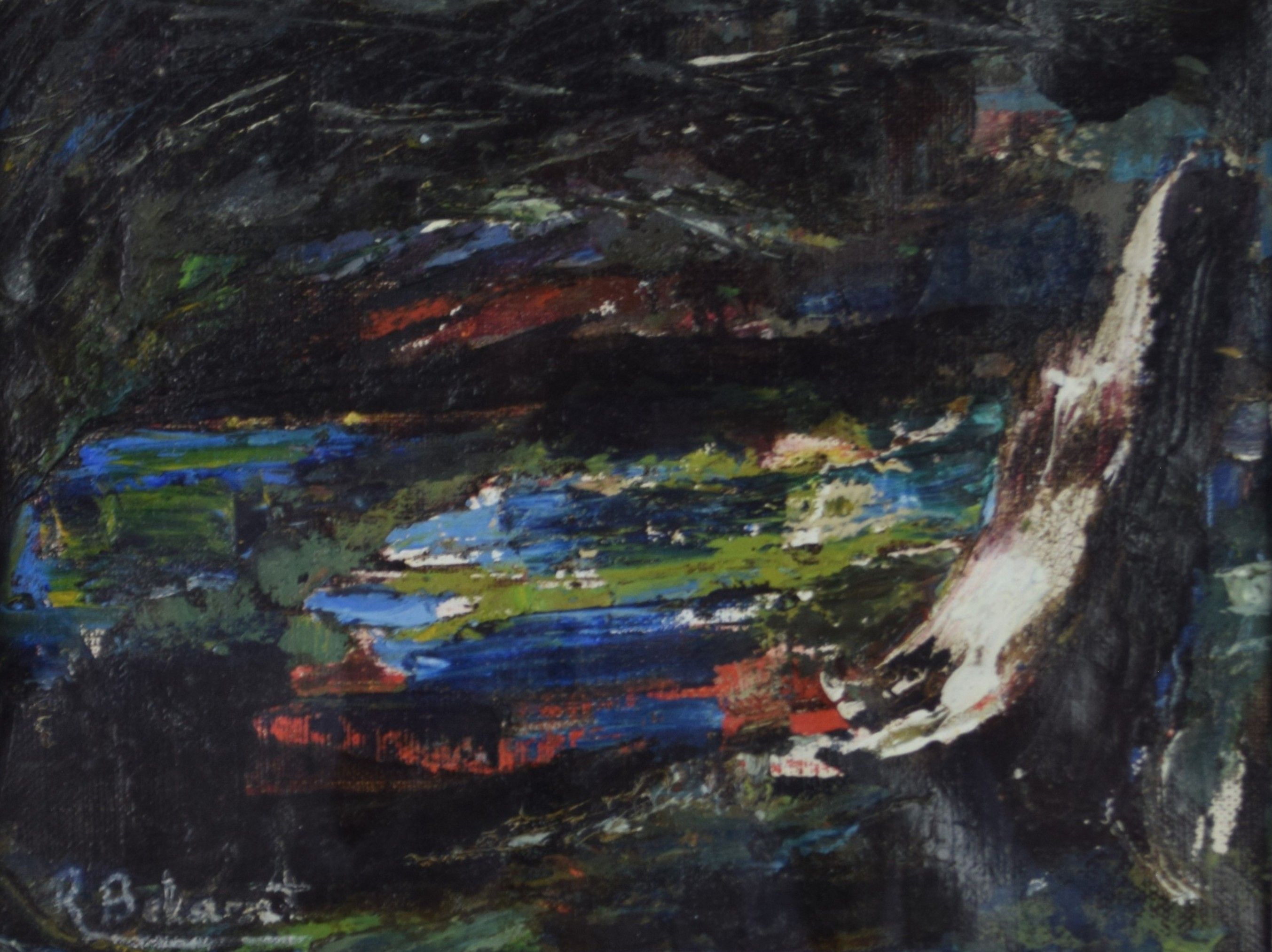 tableau Sans titre Bekaert René moderne  huile toile 2ième moitié 20e siècle