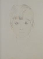 tableau Le petit garçon  Robin Edith portrait  crayon papier 