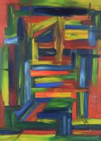 tableau Couleur Levy Samuel mode,moderne  huile papier 1ère moitié 20e siècle