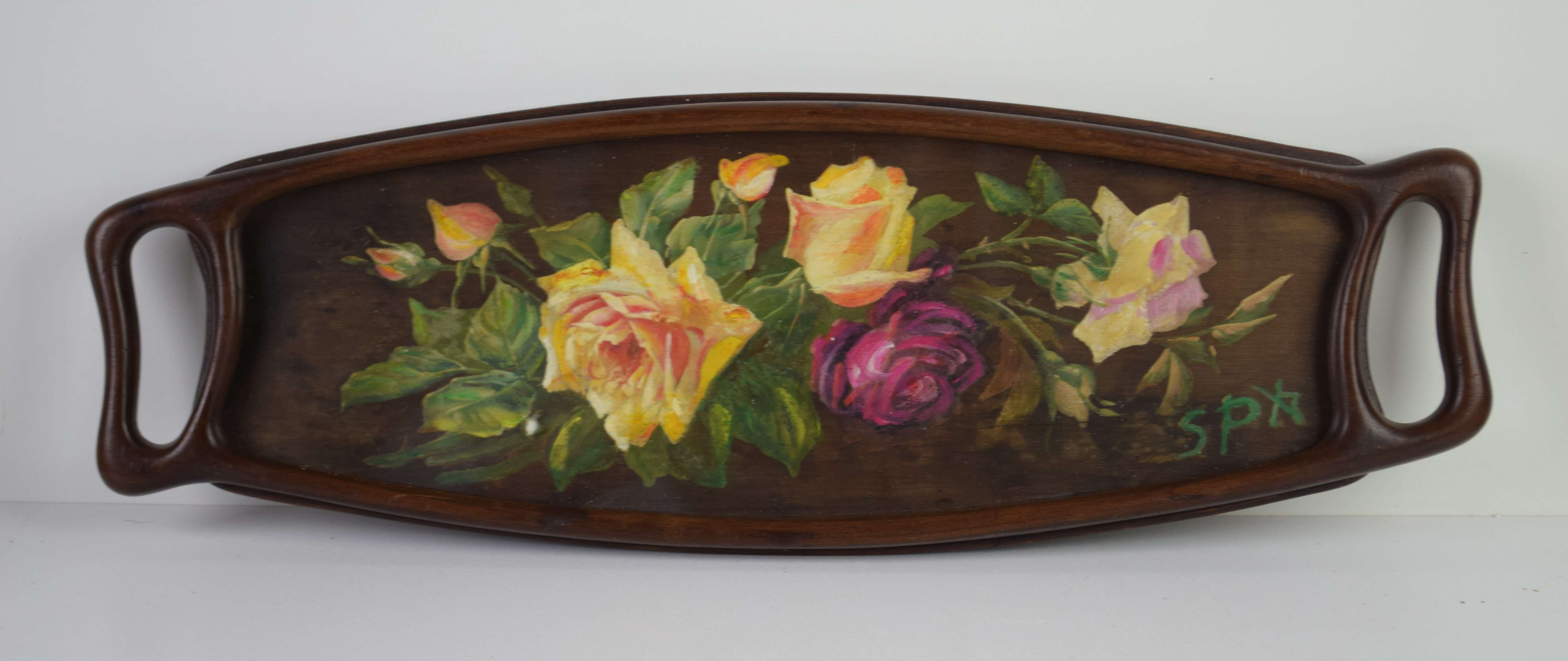 tableau Plateau de Spa   fleurs  huile panneau 1ère moitié 20e siècle