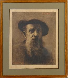tableau Constentin Meunier Duriau Alfred portrait  gravure papier 